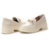 Mocassim Feminino Tratorado Off White Elo