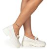 Mocassim Feminino Tratorado Off White Elo