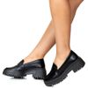 Mocassim Feminino Tratorado Preto Liso