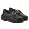 Sapato Mocassim Oxford Feminino Kylie Preto