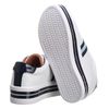 Tênis Feminino Plataforma Branco/Pérola