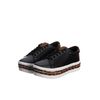 Tênis Feminino Plataforma Animal Print Preto Onça 