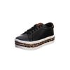 Tênis Feminino Plataforma Animal Print Preto Onça 