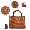 Bolsa Lorena Média Ágata Caramelo