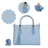 Bolsa Lorena Média Ágata Azul