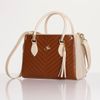 Bolsa Sonhos Bicolor Caramelo com Marfim