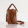 Bolsa Sonhos Bicolor Marfim com Caramelo