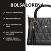 Bolsa Lorena Média Jade Preta