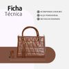 Bolsa Lorena Média Jade Caramelo