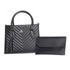 Kit Bolsa Lorena + Carteira Feminina Preto