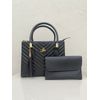 Kit Bolsa Lorena + Carteira Feminina Preto