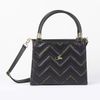 Bolsa Lorena Arco-íris Zig Zag Preto