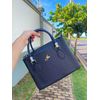 Bolsa Lorena Média Cristal Preta