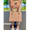 Bolsa Lorena Média Cristal Nude