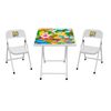 Conjunto mesa e 2 cadeiras infantil Açomix Branca 