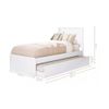 Kit Cama Bibox Tebarrot Barcelona Branco/Pretol+ Colchão Solteiro Confort D28 0,88 Passalacqua 