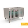 Berço Matic Retrô Cinza Ecowood Padrão Americano