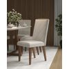 CONJUNTO COM 2 CADEIRAS DAISY PROVINCIA NATURAL - LINHO OFF WHITE/LINKED