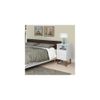 Mesa de Cabeceira Romar Rubi com 2 Gavetas Branco