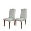 Conjunto Com 2 Cadeiras Daisy Linho Carbono/Natural