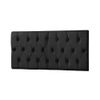 Cabeceira Painel Paris Estofada Capitone 1,40m Suede Preto - Incasa