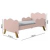 Cama Solteiro Infantil Cambel Angel Rosa