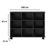 Nicho Organizador Qmovi 6 Gavetas Preto 