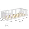 Cama Solteiro Montessoriane Branco -Nemargi 