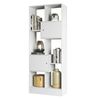Livreiro com Nichos 2 Portas 3950 Branco Qmovi