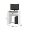 Mesa de Computador Pratica com Gaveta Branca EJ