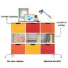 Nicho Organizador Qmovi 6 Gavetas Branco 