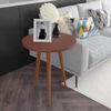 Conjunto Cabeceira Estofada Capitonê 160 cm Queen Suede Areia Paris e Mesa de Apoio Legs Terracota com Luminaria de chão Tebarrot Classic Amêndoa