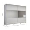 Guarda Roupa 2 Portas Com Espelho Apolo Branco Gelius