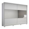 Guarda Roupa 2 Portas Com Espelho Apolo Branco Gelius