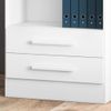 Livreiro Multiuso Qmovi 3420 2 Gavetas Branco