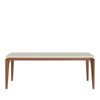 Mesa de jantar província C/ Vidro Lauren 2.10 - Natural/off-white