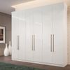 Guarda Roupa Santos Andirá Imaginare 6 Portas e 4 Gavetas Branco