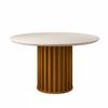 Mesa De Jantar Redonda 1,36 Freijo/Off-white 