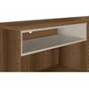 Rack Camboriu 160 cm com 2 portas Off White / Freijó Linea