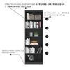 Estante Livreiro Multiuso Qmovi 1404 Preto 