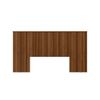 Cabeceira Casal Painel Laranjeiras com Frame 2.4 Ripada Freijó Linea 