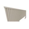 Cabeceira Casal Painel Ripada Laranjeiras com Par Frame Queen 240 cm Off White Linea 