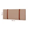  Conjunto Cabeceira para Cama Queen Bege 160 cm com Kit 2 Mesas de Cabeceira Off White/Canela Incasa