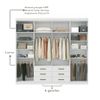Guarda Roupa Casal Master Havana com 8 Portas 6 Gavetas Branco Santos Andirá