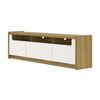 Rack para Tv até 75 Polegadas 3 Portas 180cm Oslo Off White Gloss