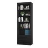 Livreiro Multiuso Qmovi 3420 2 Gavetas Preto