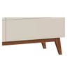 Rack Imcal Classic 1.4 para TV até 49 Polegadas - Off White/Freijó 2 Gavetas