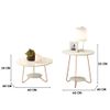 Conjunto mesa de centro e apoio EJ liz Off White 