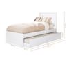 Cama Bibox Tebarrot Barcelona Branco/Rosa Branco/Lilás 