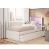 Cama Bibox Tebarrot Barcelona Branco/Rosa Branco/Lilás 